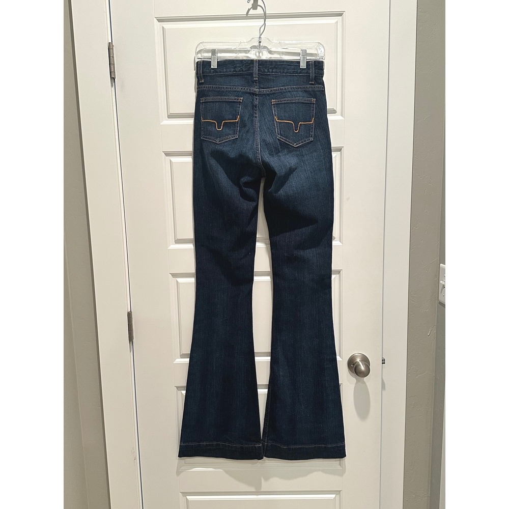 Kimes Ranch Jennifer Mid Wash High Rise Flare Leg Jeans 0/34 Western Denim - Picture 6 of 10